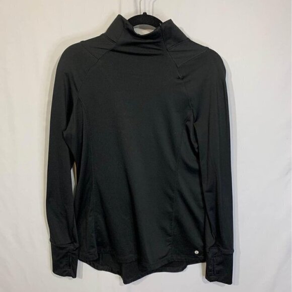 Woman’s running/athleisure layer. Black size large. Zipper mock neck. Ne… - Picture 1 of 10